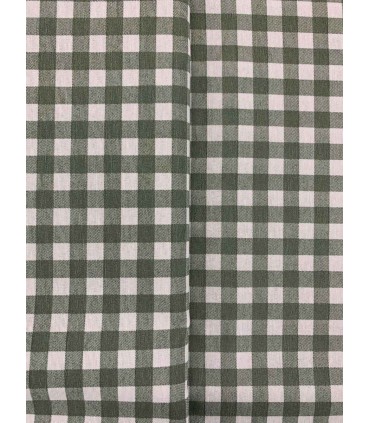 Loneta Vichy Cuadro Verde Menta