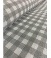 Loneta Vichy Cuadro Gris
