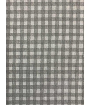 Loneta Vichy Cuadro Gris