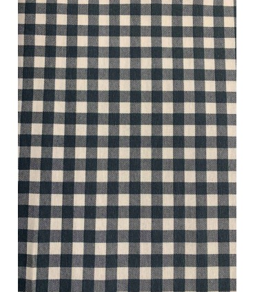 Loneta Vichy Cuadro Azul Marino