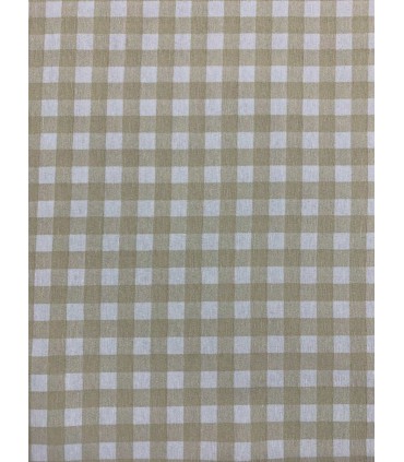 Loneta Vichy Cuadro Beig