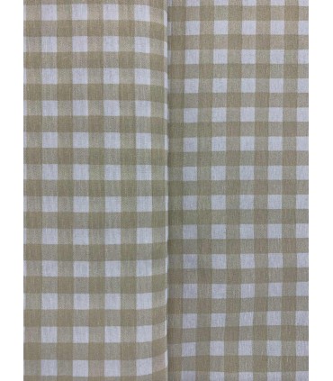 Loneta Vichy Cuadro Beig