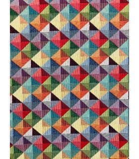 Tela Gobelino Rombos Multicolor