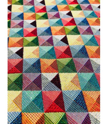 Tela Gobelino Rombos Multicolor