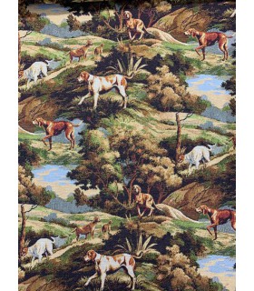 Gobelino Perros en el Bosque