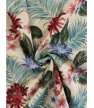 Tela Gobelino Hojas Grandes Tropicales Multicolor