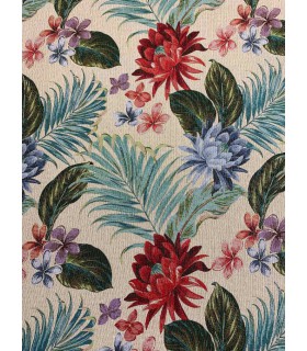 Gobelino Hojas Grandes Tropicales Multicolor