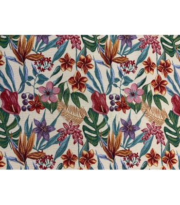 Tela Gobelino Hojas Grandes Tropicales