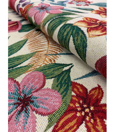 Tela Gobelino Hojas Grandes Tropicales