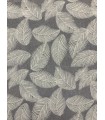 Loneta Estampada Hojas Tropicales Gris