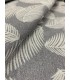 Loneta Estampada Hojas Tropicales Gris