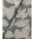 Loneta Estampada Hojas Tropicales Gris