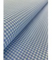 Vichy de cuadros 0,3cm Azul Celeste