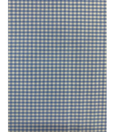 Vichy de cuadros 0,3cm Azul Celeste