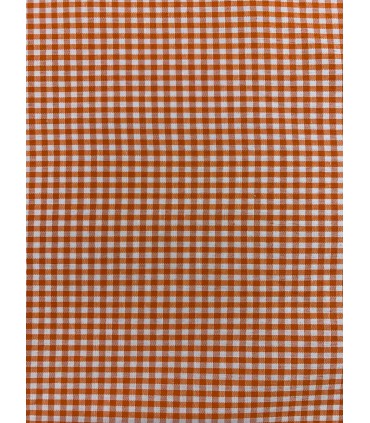 Vichy de cuadros 0,3cm Naranja