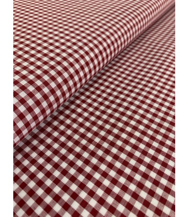Vichy de cuadros 0,3cm Granate
