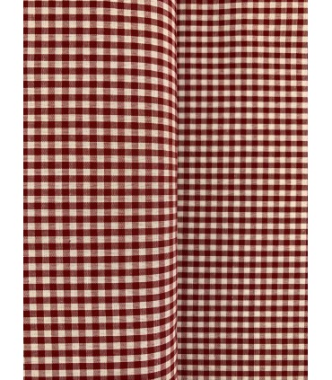Vichy de cuadros 0,3cm Granate