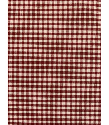 Vichy de cuadros 0,3cm Granate
