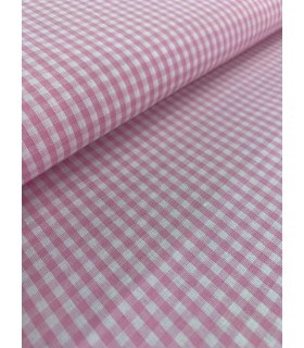 Vichy de cuadros 0,3cm Rosa