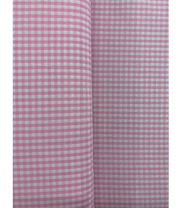 Vichy de cuadros 0,3cm Rosa