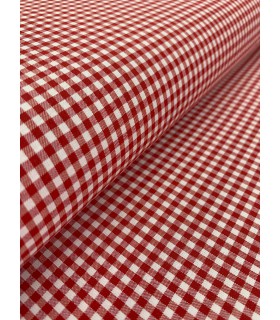 Vichy de cuadros 0,3cm Rojo