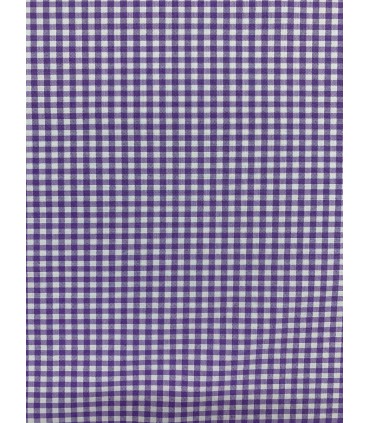 Vichy de cuadros 0,3cm Morado