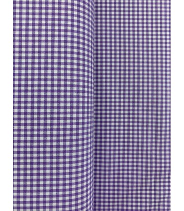 Vichy de cuadros 0,3cm Morado
