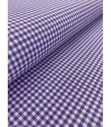 Vichy de cuadros 0,3cm Morado
