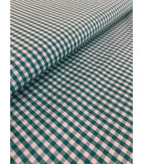 Vichy de cuadros 0,3cm Turquesa