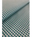 Vichy de cuadros 0,3cm Turquesa