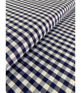 Vichy de cuadros 0,3cm Azul Marino